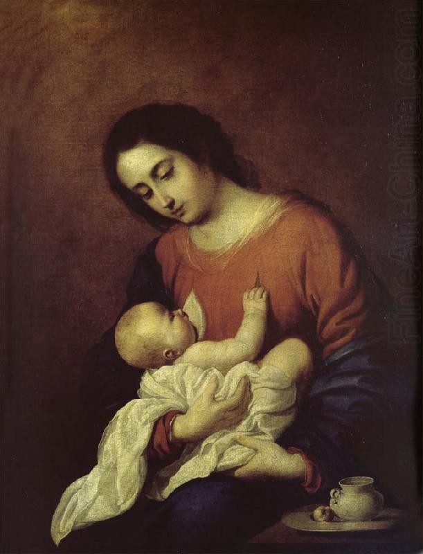 Francisco de Zurbaran The Virgin Mary and Christ china oil painting image